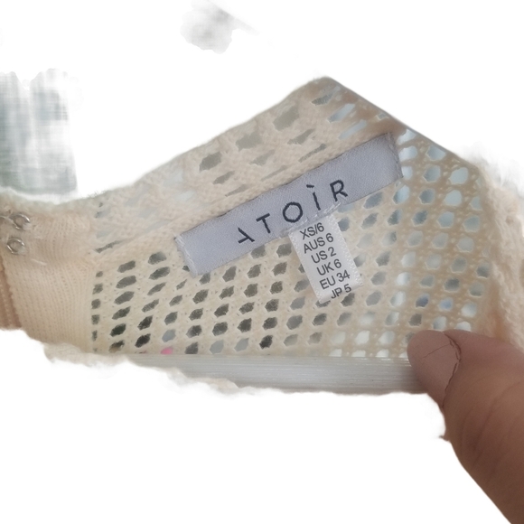 Atoira star is born dress vanilla - neutral. 100% cotton no lining sz 2 - Picture 8 of 9